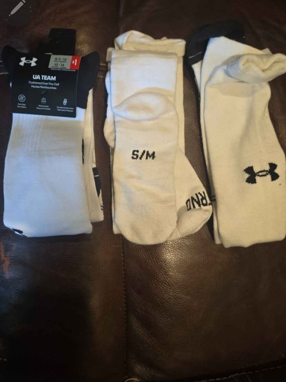 3 pair over calf football socks UA and NXTRND